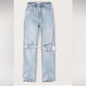 Abercrombie & Fitch High Rise Light Blue Jeans